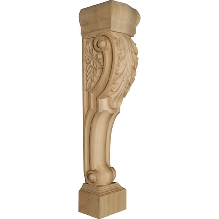 36 X 7 X 7 1/2 Roman Island Height Corbel With Acanthus Leaves In Rubb